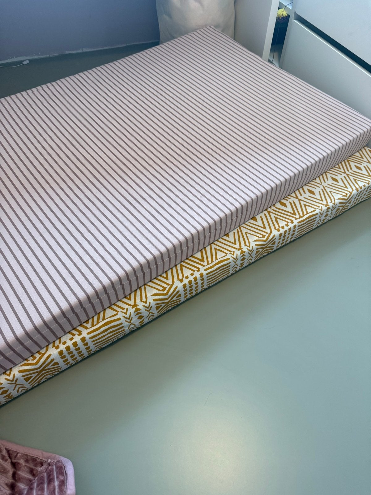 Twee matrassen met hoezen, 80x180cm, Huis en Inrichting, Slaapkamer | Matrassen en Bedbodems, Ophalen, Gebruikt, Eenpersoons, 190 cm of minder