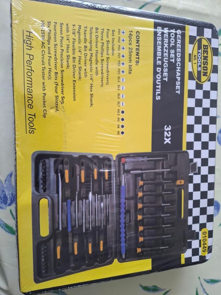 Benson Tools Gereedschapset 32X - Nieuw in verpakking, Ophalen of Verzenden, Nieuw