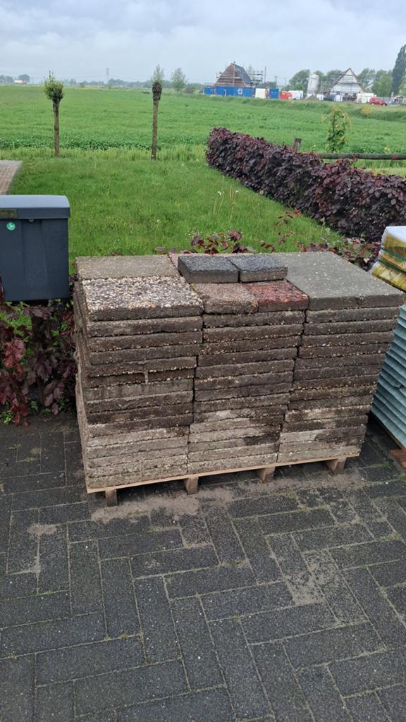 GRATIS af te halen betontegels 40x60, 11m2, Tuin en Terras, Tegels en Klinkers, Ophalen, Gebruikt, 10 m² of meer, Beton