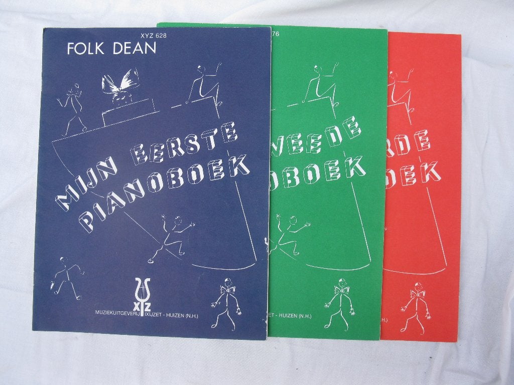 Bladmuziek les piano Folk Dean 3 x, Ophalen of Verzenden, Les of Cursus