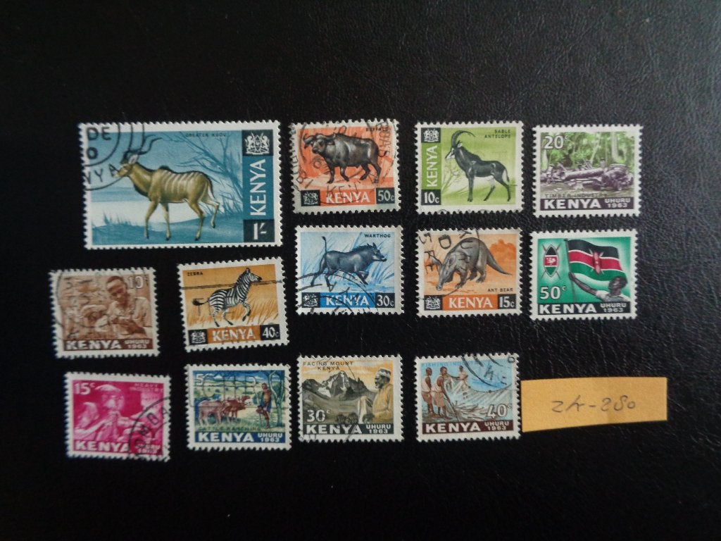 kenia - diverse (zk-280), Ophalen of Verzenden, Overige landen, Gestempeld