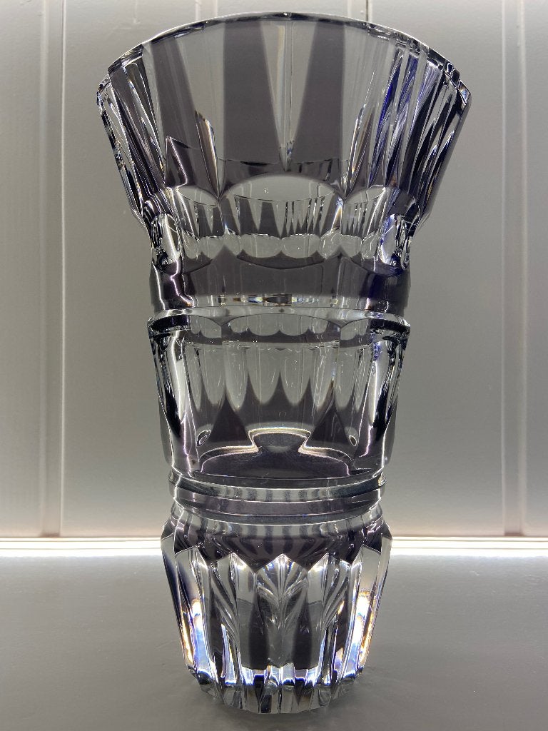 Mooie , gelimiteerde Améthist vaas Val Saint Lambert, Antiek en Kunst, Antiek | Glas en Kristal, Ophalen of Verzenden