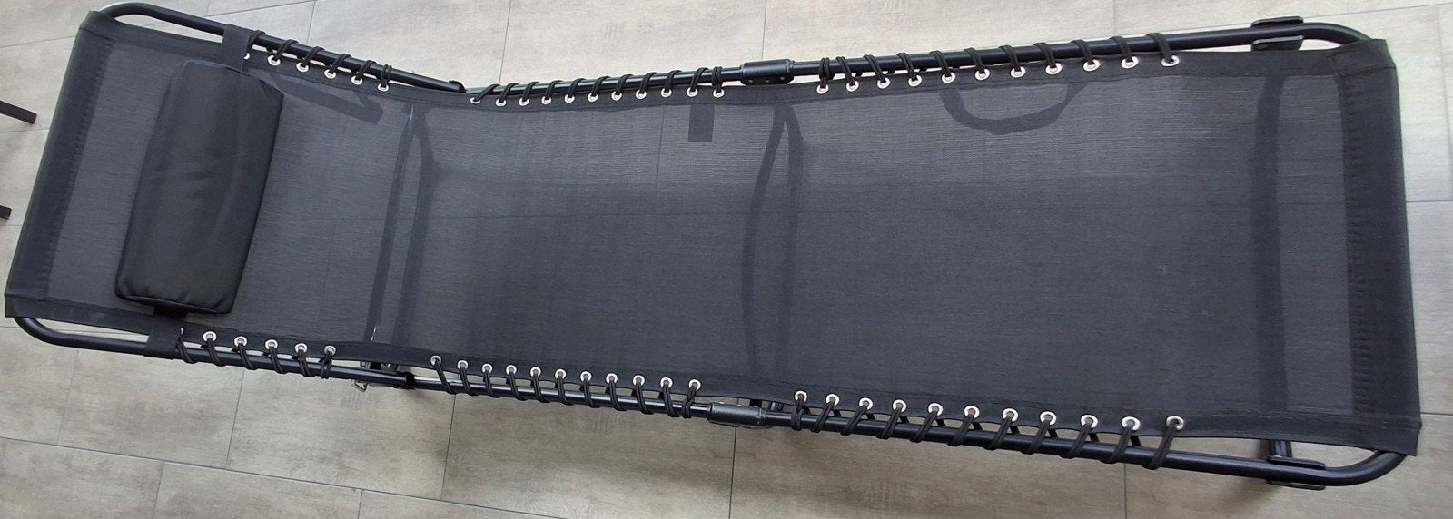 Inklapbaar Strandbed / Ligbed - Handig te Vervoeren, Tuin en Terras, Ligbedden, Gebruikt, Aluminium, Inklapbaar, Ophalen