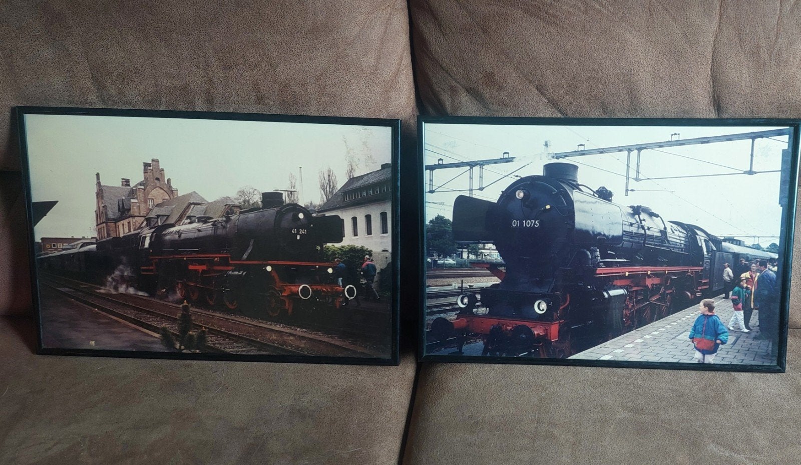 Mooie ingelijste foto's van stoomtreinen, Ophalen of Verzenden