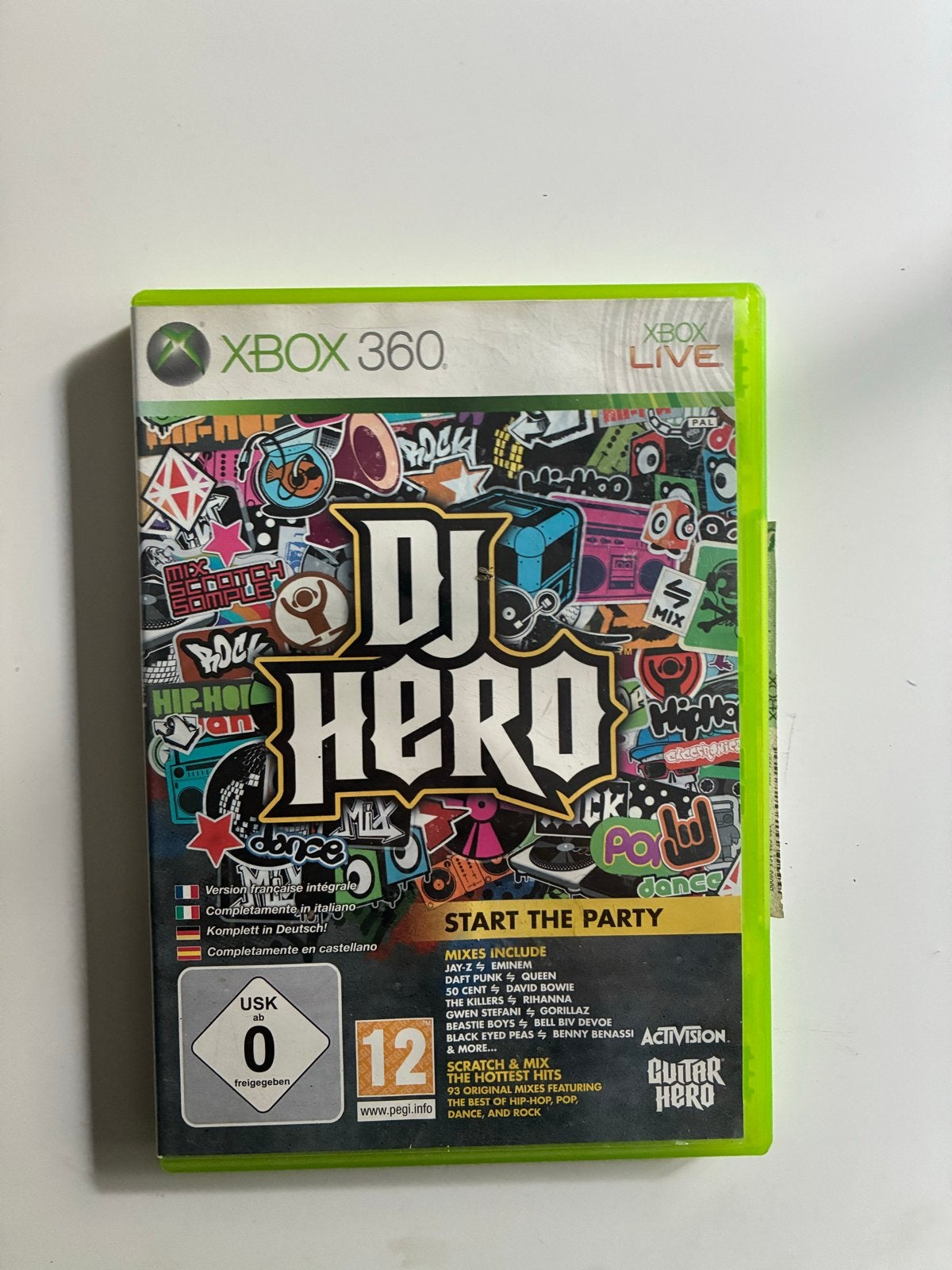 DJ Hero Xbox 360 - Start the Party!, Spelcomputers en Games, Games | Xbox 360, Muziek, 1 speler, Ophalen of Verzenden, Zo goed als nieuw