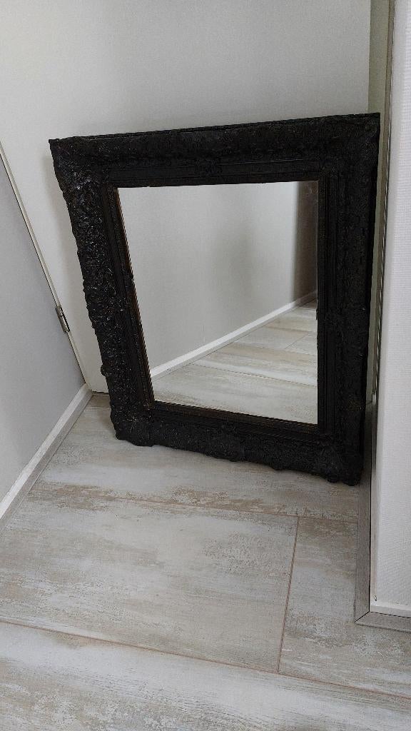 Spiegel (oude lijst/nieuw spiegelglas) - 75 x 65 cm, Ophalen, Rechthoekig, 50 tot 100 cm, Minder dan 100 cm