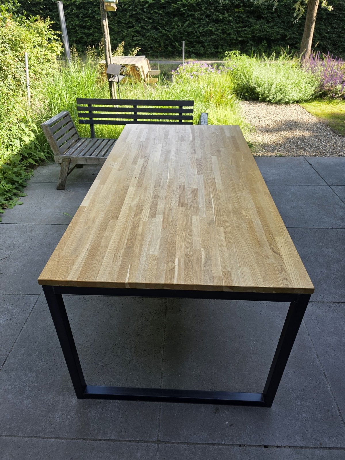 eettafel 180x90x75 cm, Ophalen, Gebruikt, Eikenhout, 50 tot 100 cm
