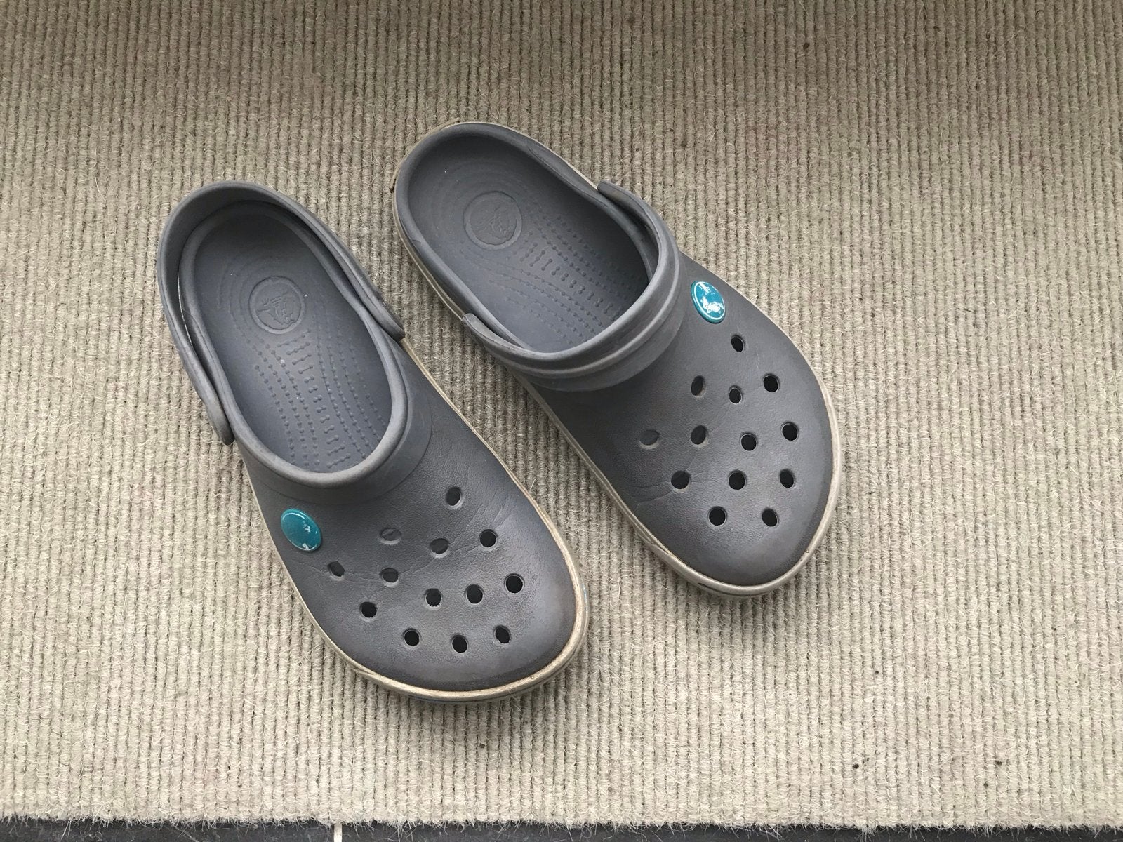 Grijze Crocs Maat 12-13 (EU 29-31), Gebruikt, Crocs, Overige typen, Ophalen of Verzenden