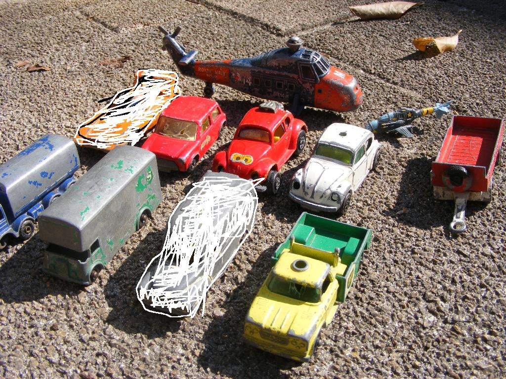 Partij 3 inch matchbox corgi juniors efsi matchbox, Verzenden, Gebruikt, Auto