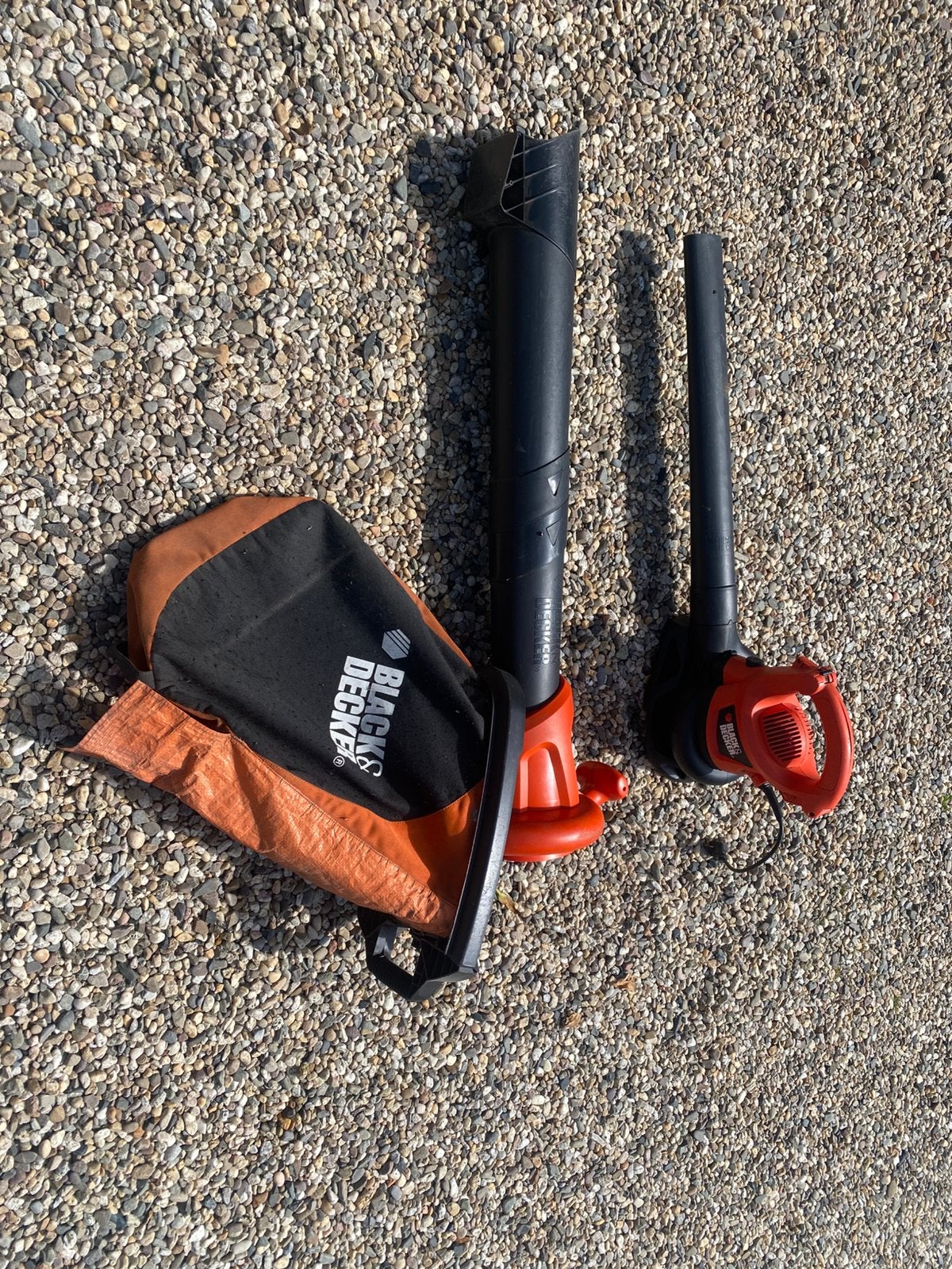 Black en Decker bladblazer bladzuiger, Ophalen, Gebruikt, Handgedragen, Met zuigfunctie
