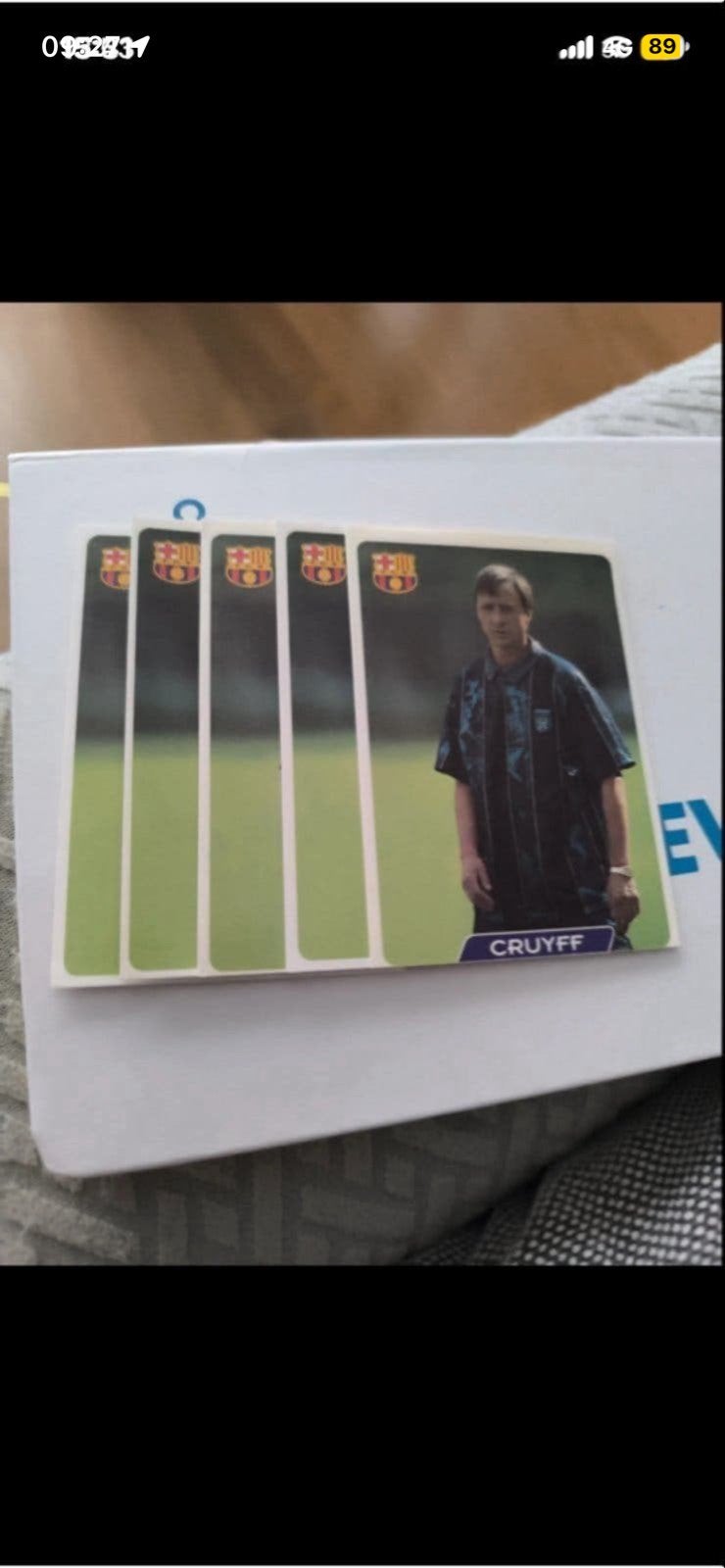 Johan Cruijff voetbalplaatje - FC Barcelona, Verzamelen, Ophalen of Verzenden, Gebruikt, Buitenlandse clubs, Spelerskaart