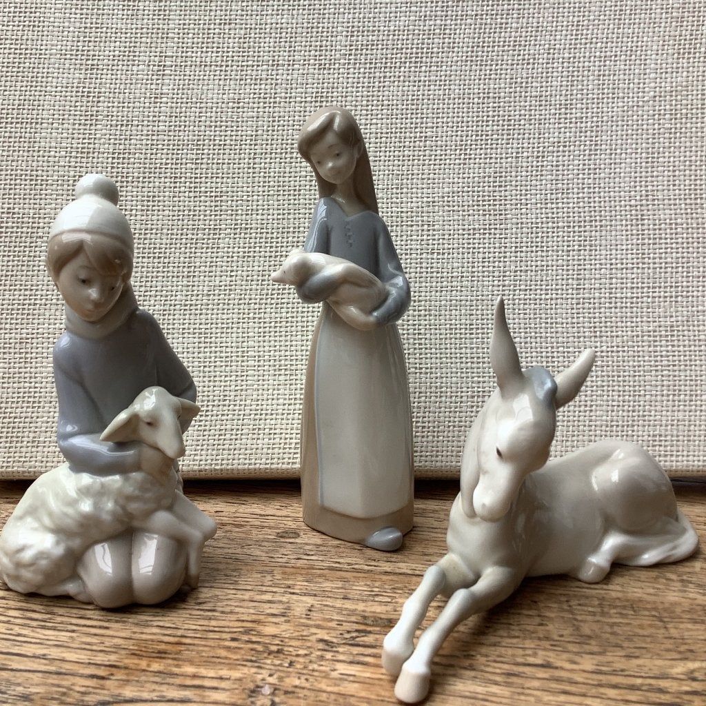 3 puntgave Lladro beeldjes, Ophalen of Verzenden, Zo goed als nieuw