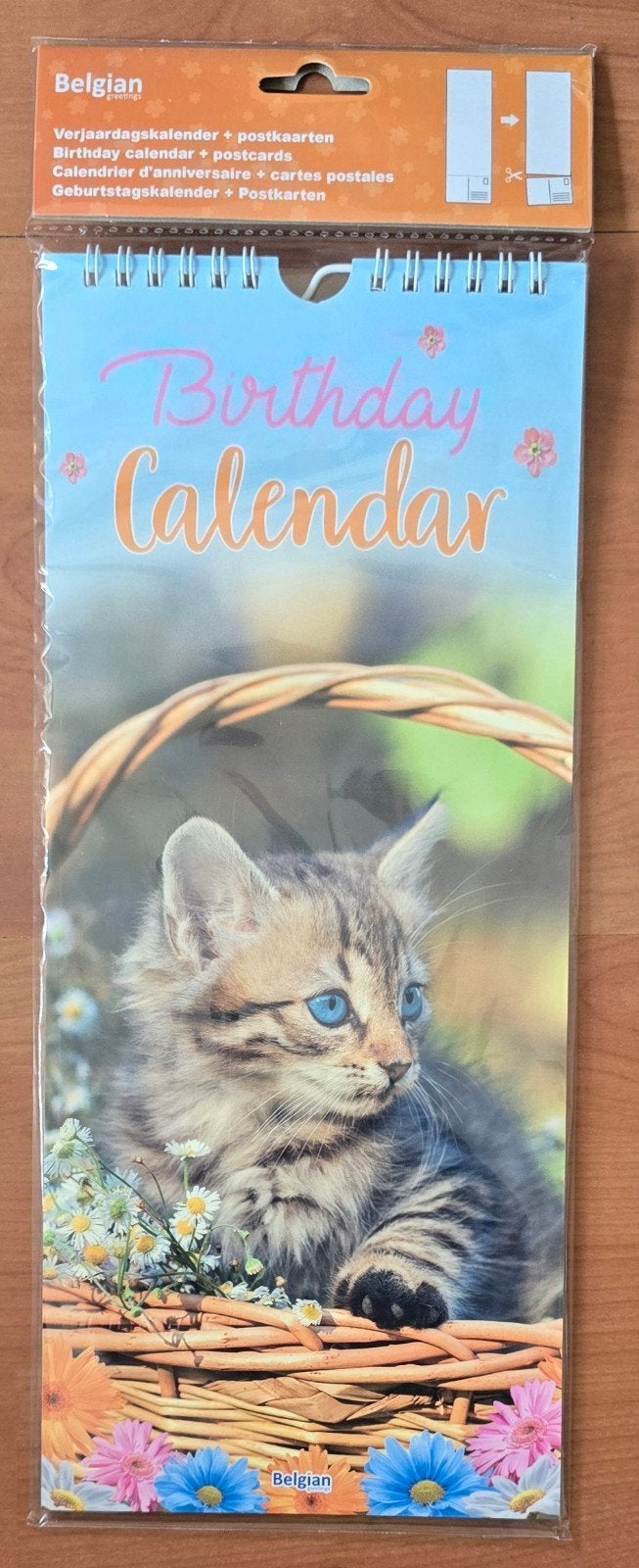 Verjaardagskalender katten, Ophalen of Verzenden, Maandkalender, Nieuw
