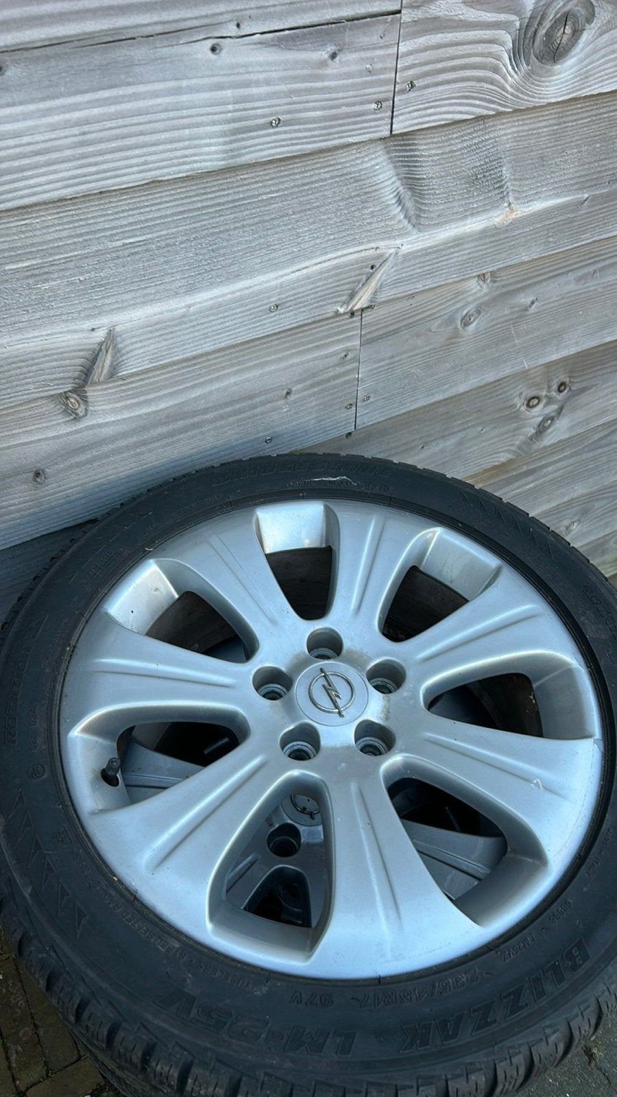 Opel velgen met winterbanden - 225/45 R17 5x110, Ophalen, Gebruikt, Banden en Velgen, 17 inch