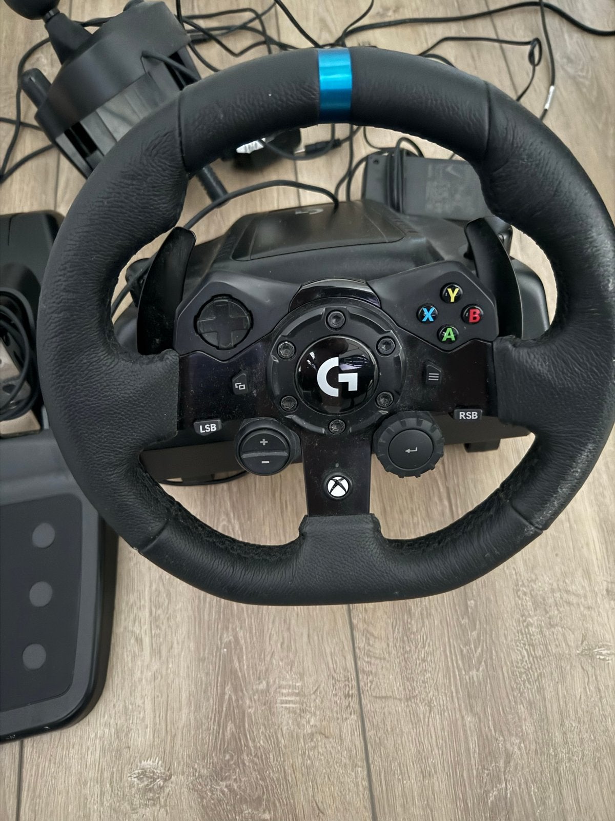 Logitech G923 racestuur met shifter, Racestuur, Gebruikt, Force feedback, Ophalen of Verzenden