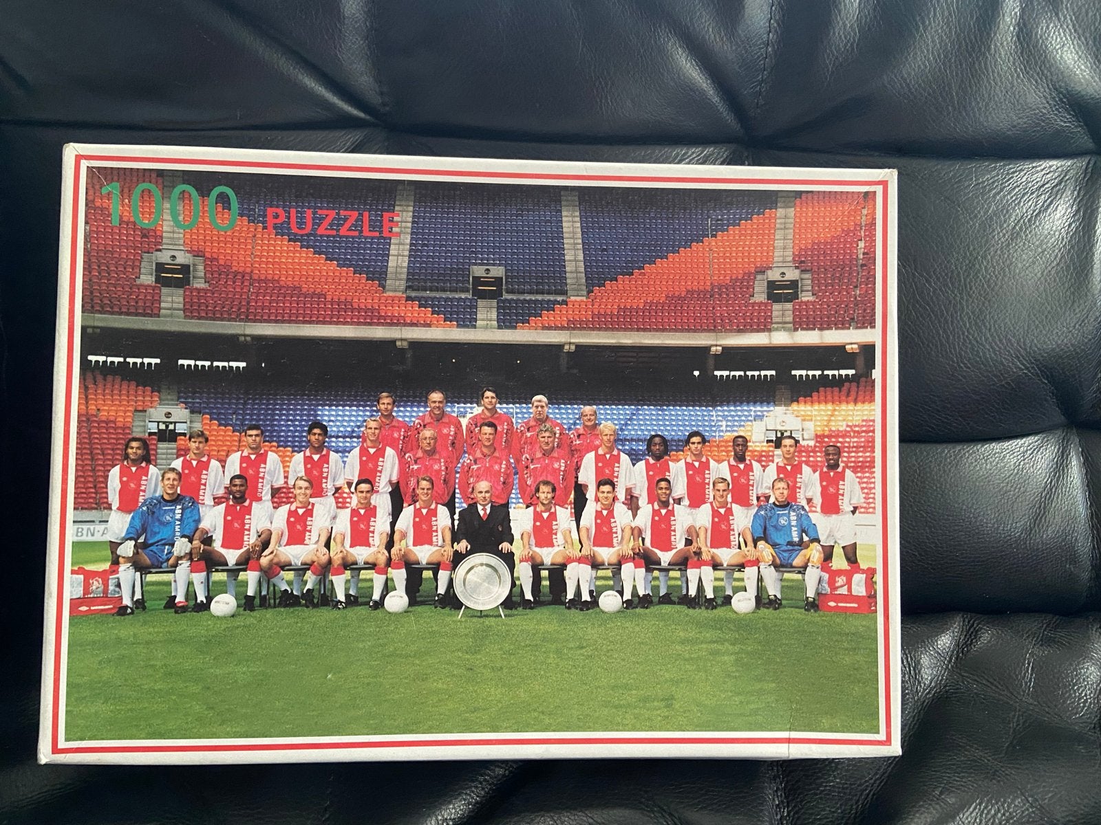 Ajax 1000 stukjes puzzel - Klassiek elftal, Ophalen of Verzenden, Meer dan 50 stukjes, Gebruikt, 6 jaar of ouder
