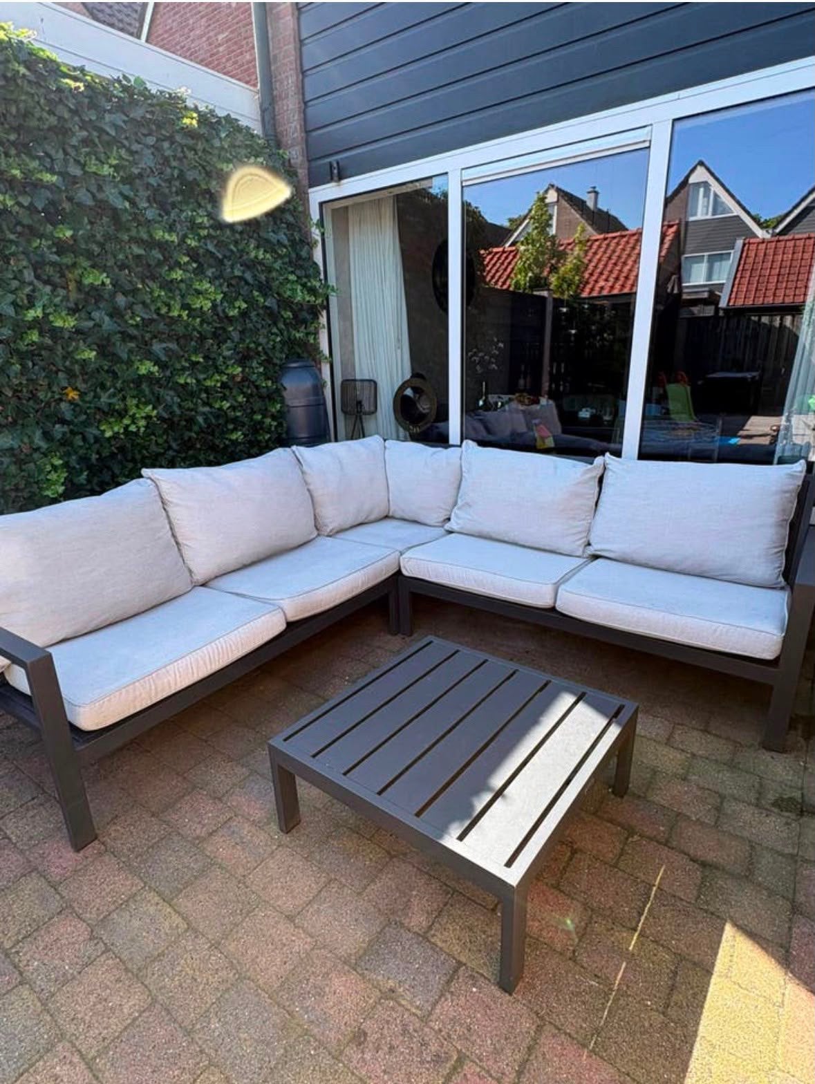 Prachtige Kees Smit hoekloungeset (4-delig) + regenhoes, Tuin en Terras, Tuinsets en Loungesets, Zo goed als nieuw, Loungeset