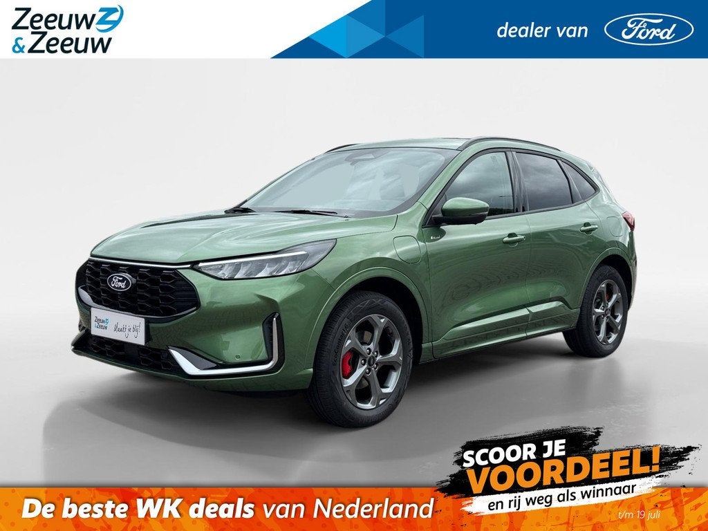 Ford Kuga 2.5 PHEV ST-Line X | Te bestellen | Actiekorting, Auto's, Ford, 12 maanden, 14 kWh, 4 cilinders, Leder en Stof