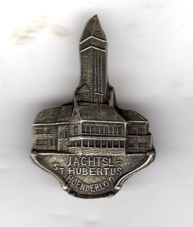 BROCHE JACHTSLOT SINT HUBERTUS HOENDERLOO (A9), Ophalen of Verzenden, Zo goed als nieuw, Overige onderwerpen