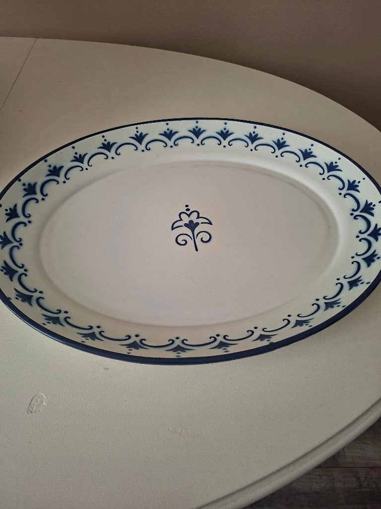 Vintage schaal ikea, Ophalen, Zo goed als nieuw, Ovaal, Glas