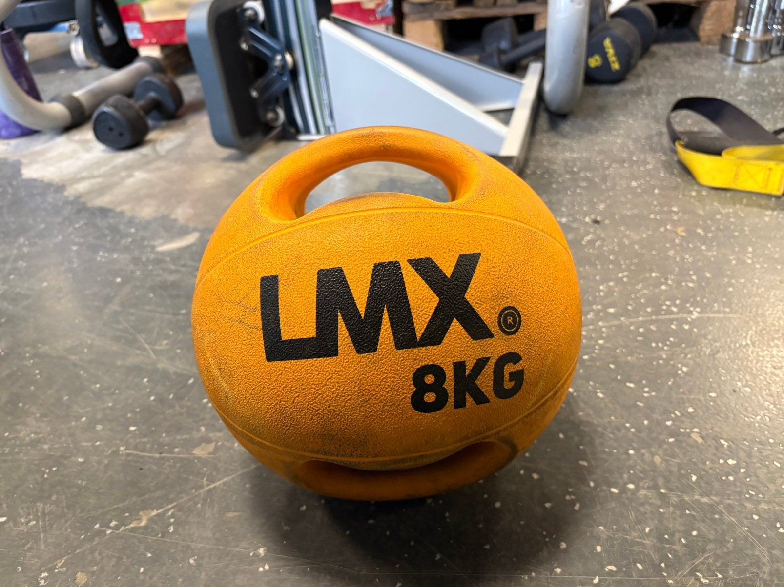 Lmx 8 kg dubbel grip medicine bal gewicht, Gebruikt, Ophalen of Verzenden, Bal, Lmx