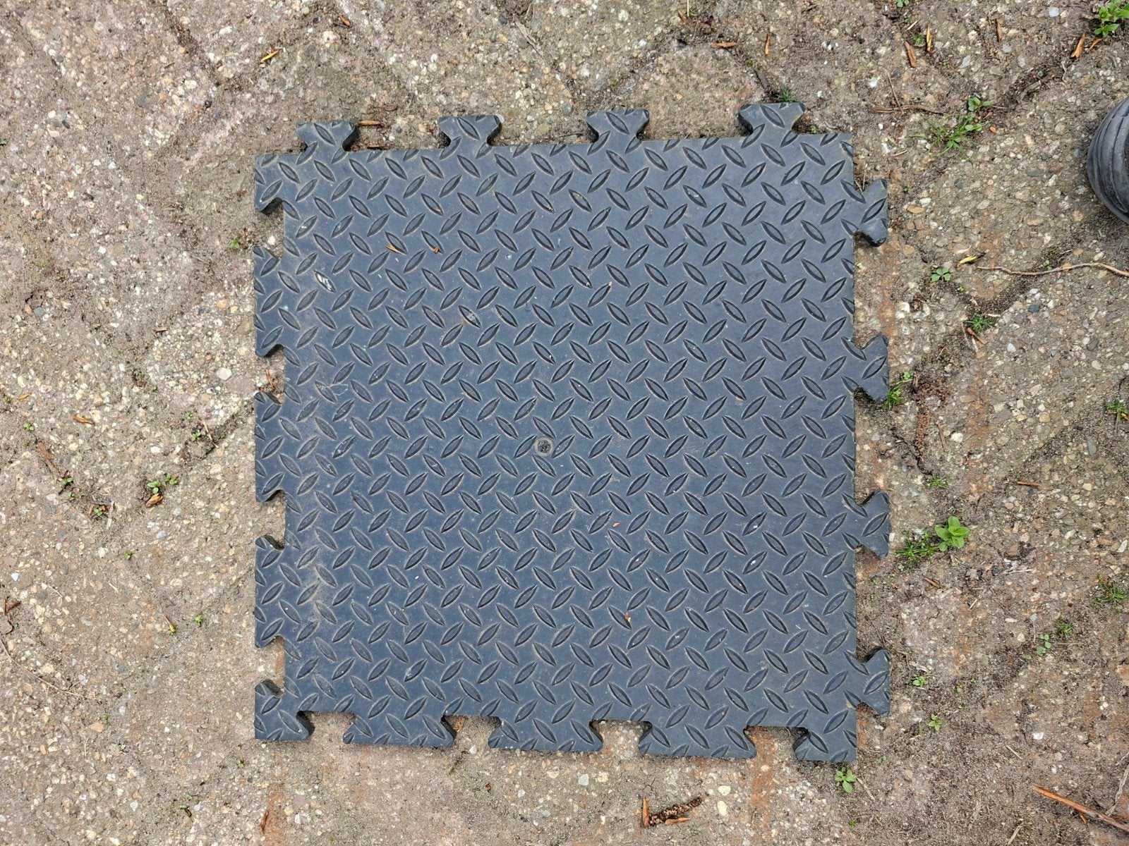 75 m2 pvc garage tegels kliktegels werkplaats vloer ZGAN, Ophalen, Kunststof, 50 tot 150 cm, Zo goed als nieuw