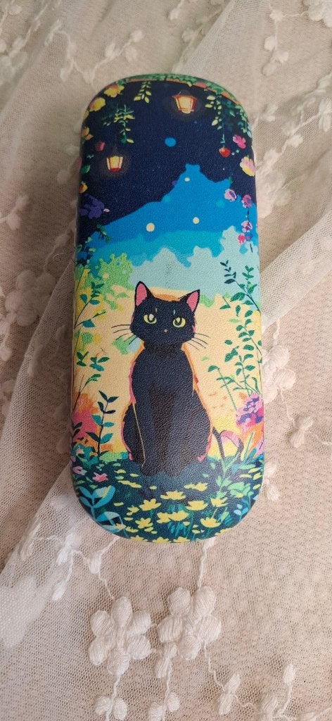 brillenkoker kat flowers, Overige kleuren, Ophalen of Verzenden, Zo goed als nieuw, Onbekend@info.nl