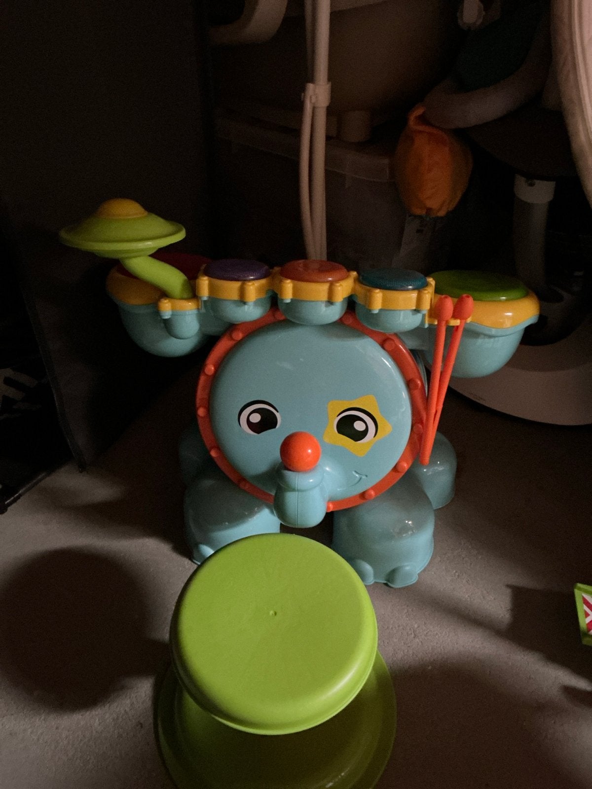 Leuke baby drumstel olifant met geluid, Ophalen, Gebruikt, Overige typen, Met geluid