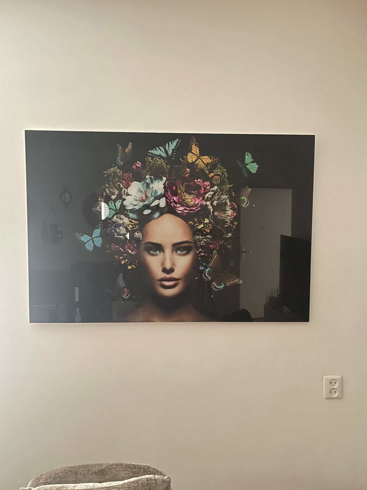Leuk groot zwart schilderij., Antiek en Kunst, Kunst | Schilderijen | Abstract, Ophalen