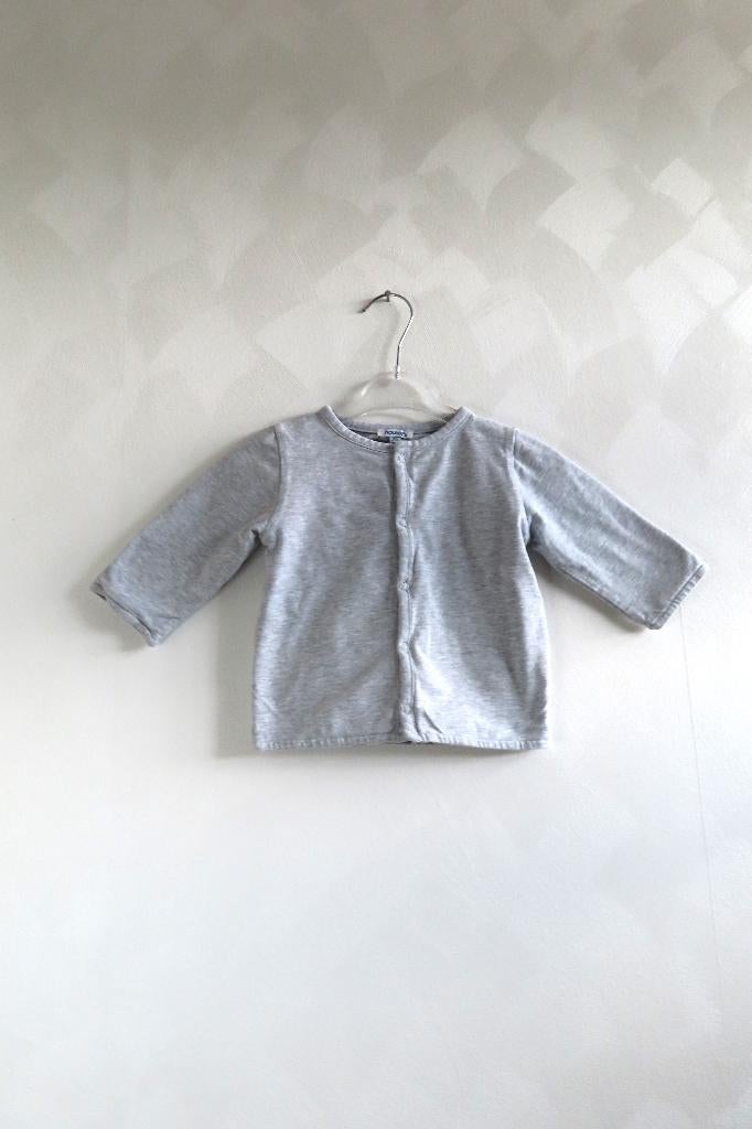 Vestje Grijs Reversible Noukie’s 12M / 80cm (4473), Kinderen en Baby's, Babykleding | Maat 80, Zo goed als nieuw, Jongetje of Meisje