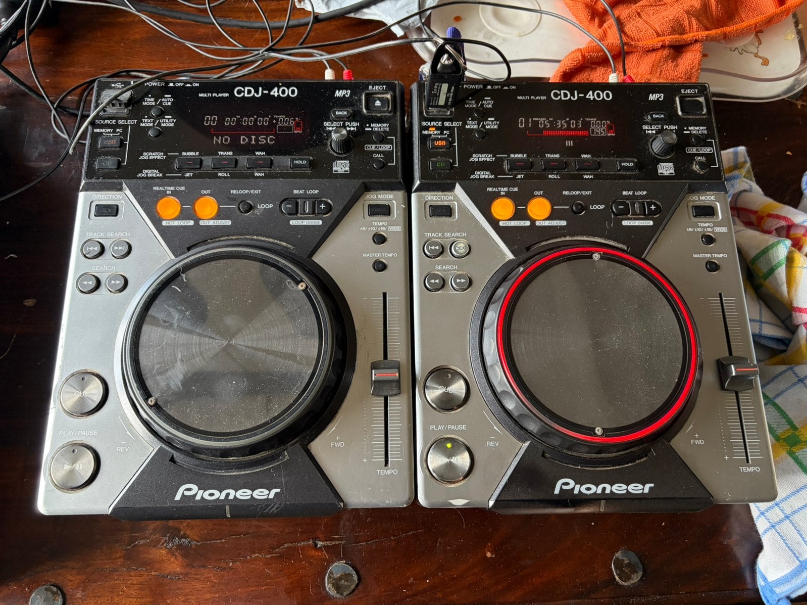 Pioneer CDJ-400 (2 stuks), Ophalen, Zo goed als nieuw, Pioneer