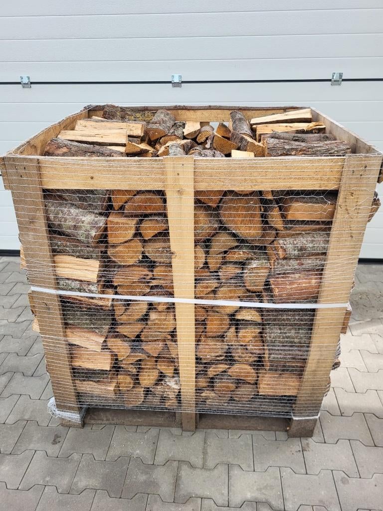 Haardhout berk Speksteenkachel - Aanbieding !!, 6 m³ of meer, Ophalen of Verzenden, Berkenhout, Blokken