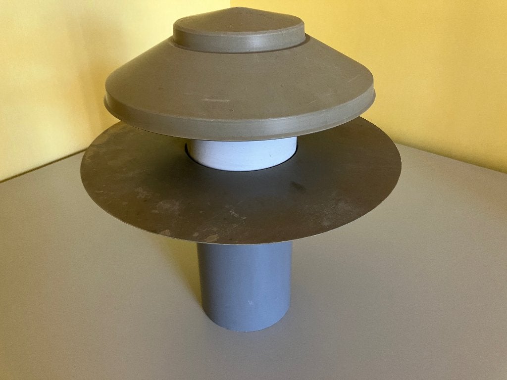 Schoorsteenkap regenkap PVC in goede staat, Ophalen of Verzenden, Gebruikt, Afzuiger