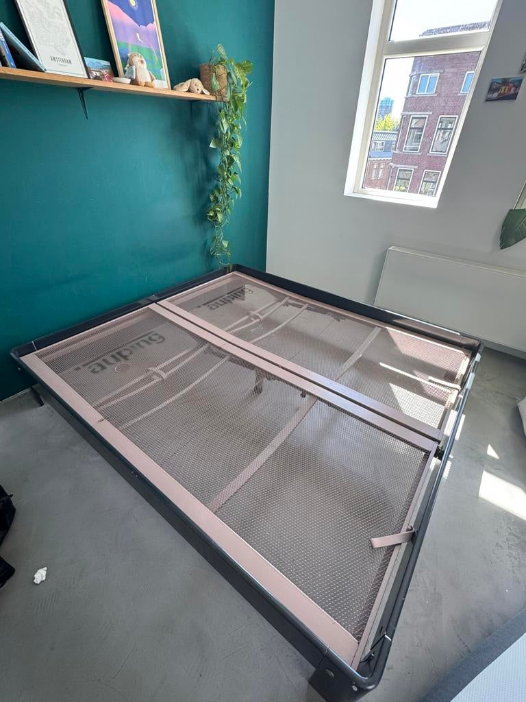 Auping Auronde 180x200 antraciet, Ophalen, Gebruikt, Tweepersoons, 180 cm