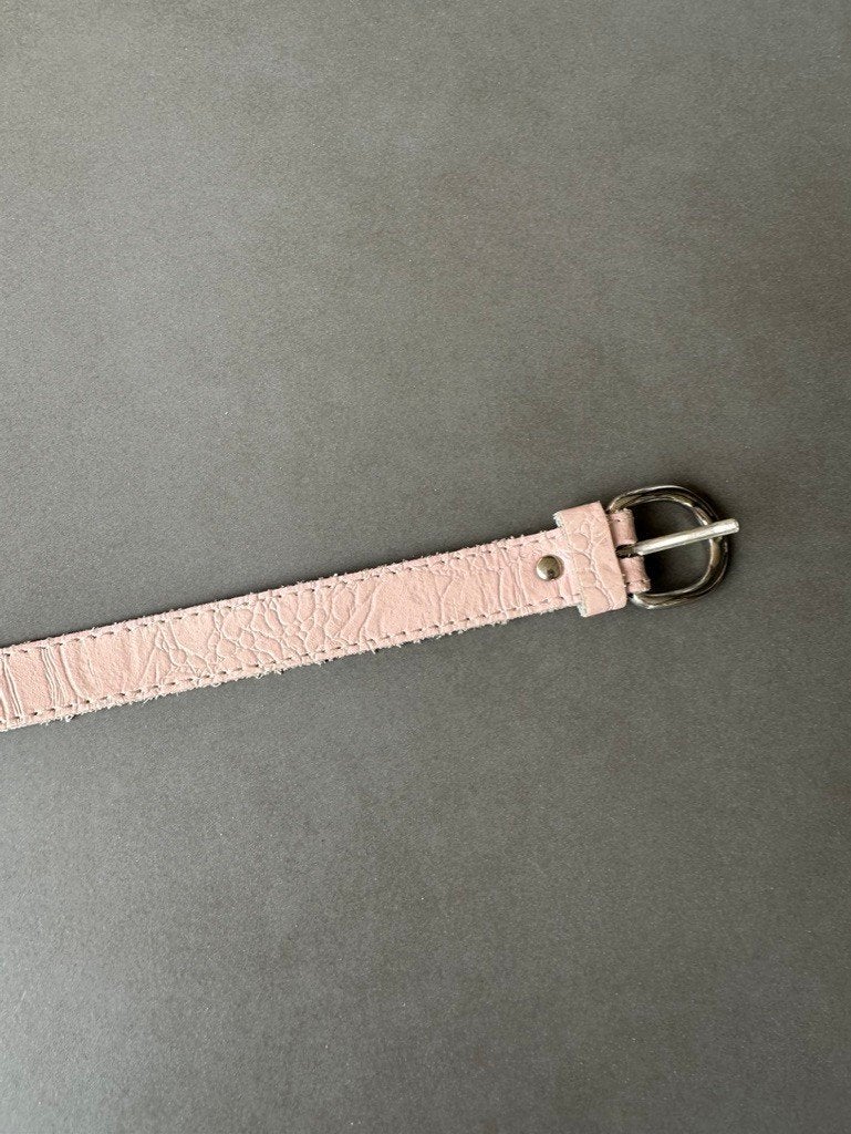 Roze soepel leren Benetton riem 105 cm, Minder dan 3 cm, Overige kleuren, 100 cm of meer, Verzenden