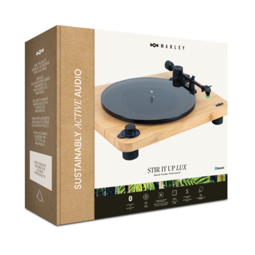 House of Marley Stir It Up Lux Bluetooth Platenspeler NIEUW, House of Marley, Zo goed als nieuw, Customersupport@thehouseofmarley.com