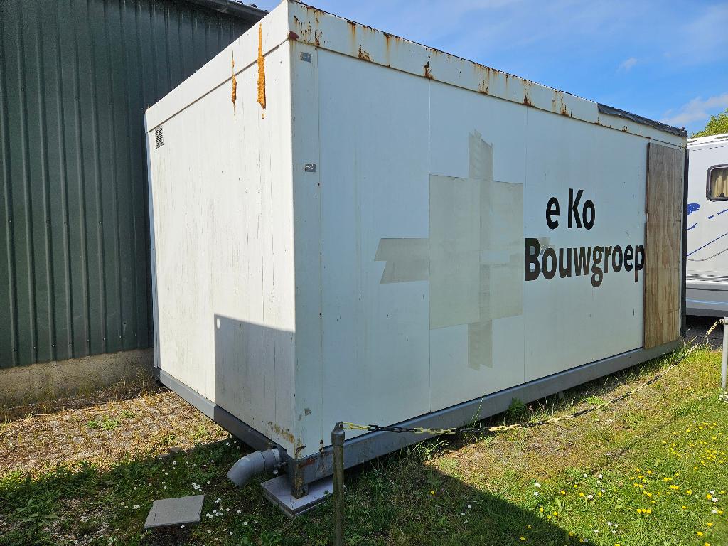 sanitairunit bouw container wc bouwkeet toilet kantoor unit, Ophalen of Verzenden