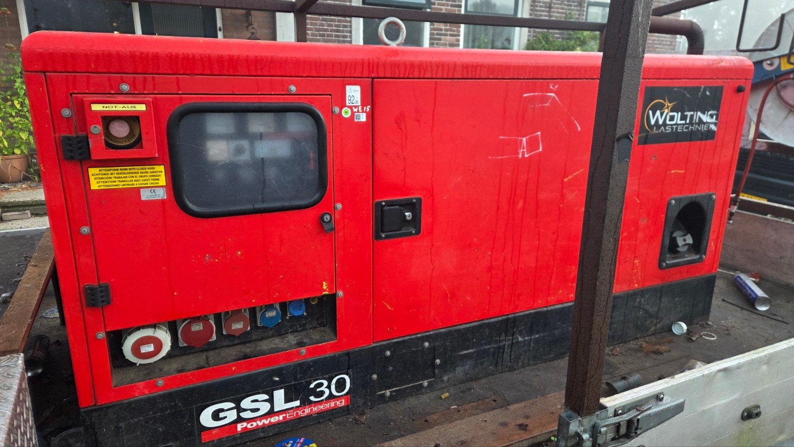 Pramac GSL 30 GENERATOR inc aanhanger, Ophalen, Gebruikt, 30 kVA of meer, Elektrisch startend