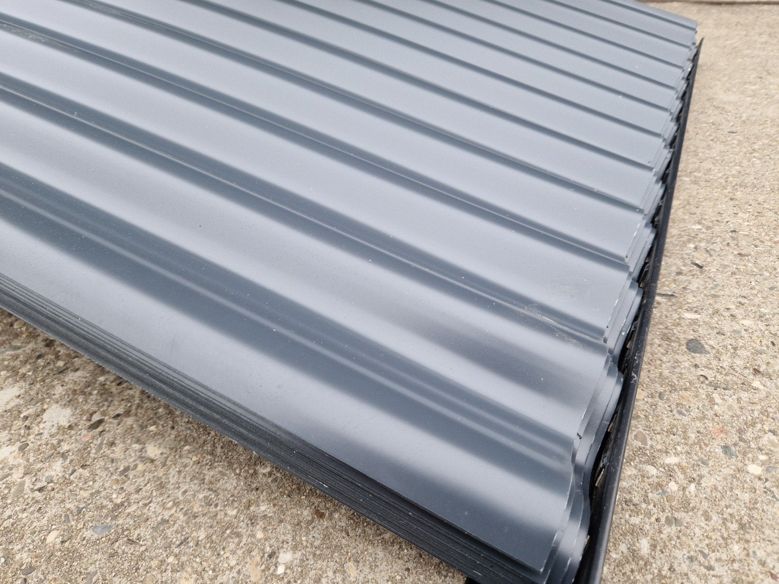 30 golfplaten 84x330cm antraciet ral7016 metaal/staal/ijzer, Ophalen, Nieuw, 15 m² of meer, Golfplaat