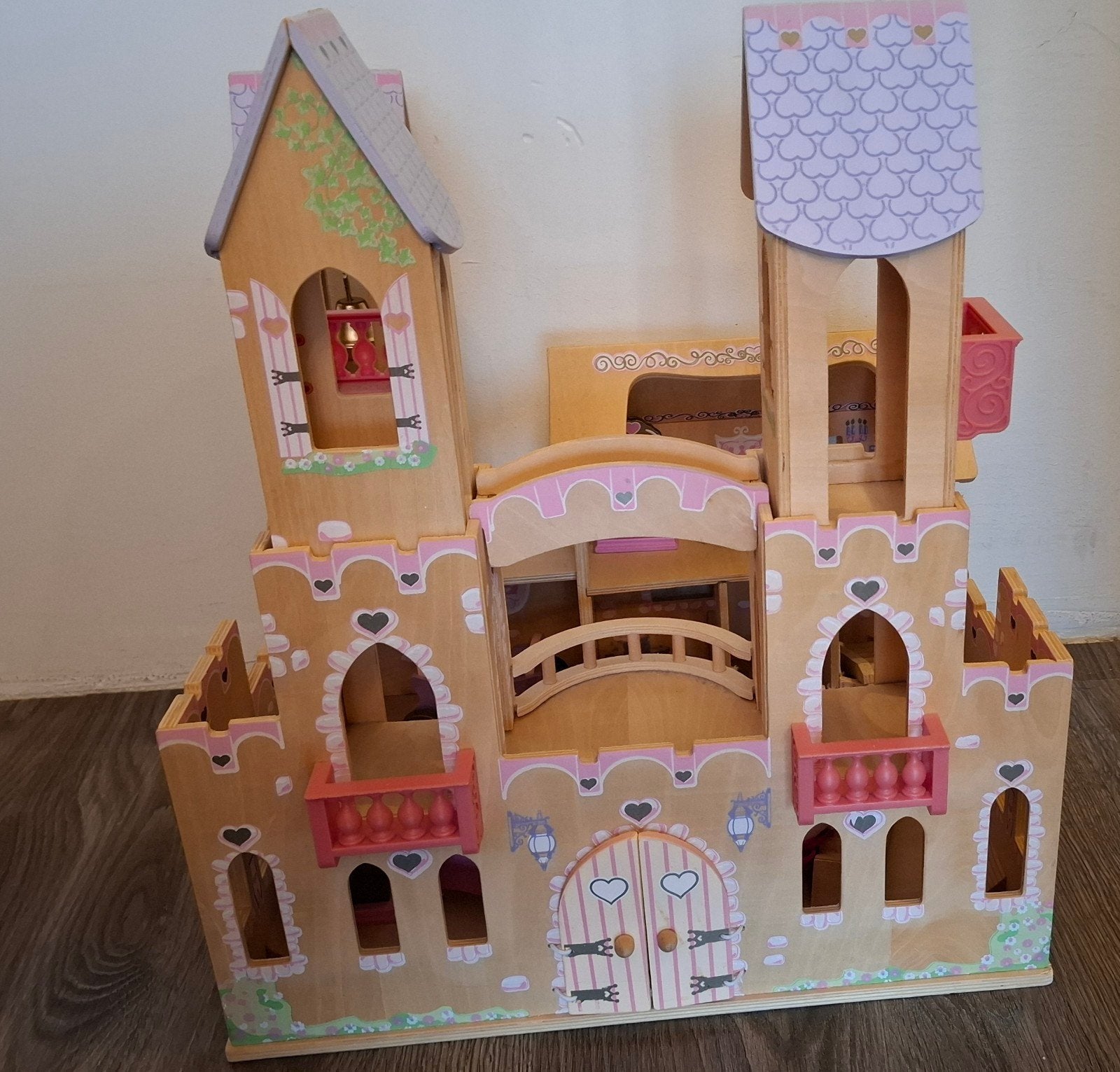 Mooie houten poppenhuis (kasteel) van Kidkraft, Ophalen of Verzenden, Zo goed als nieuw, Poppenhuis