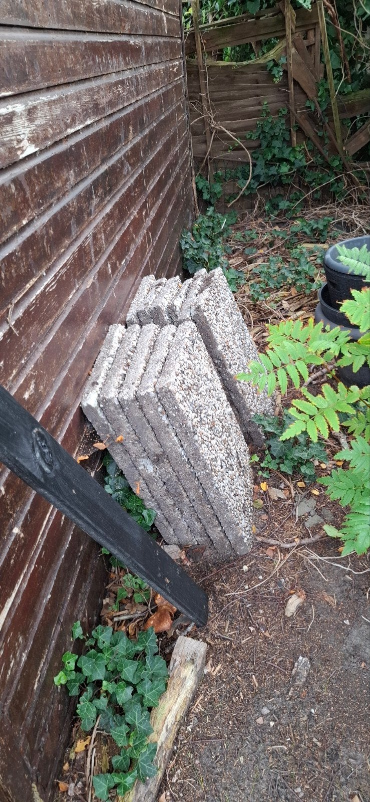 Grindtegels 40x60 cm - 15 stuks, Ophalen, Gebruikt, Grind, Terrastegels