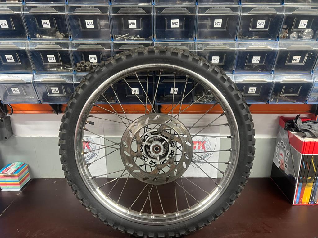 Derbi voorvelg 21 inch crossvelg chrome, Overige typen, 21 inch, Zo goed als nieuw, 12mm asmaat