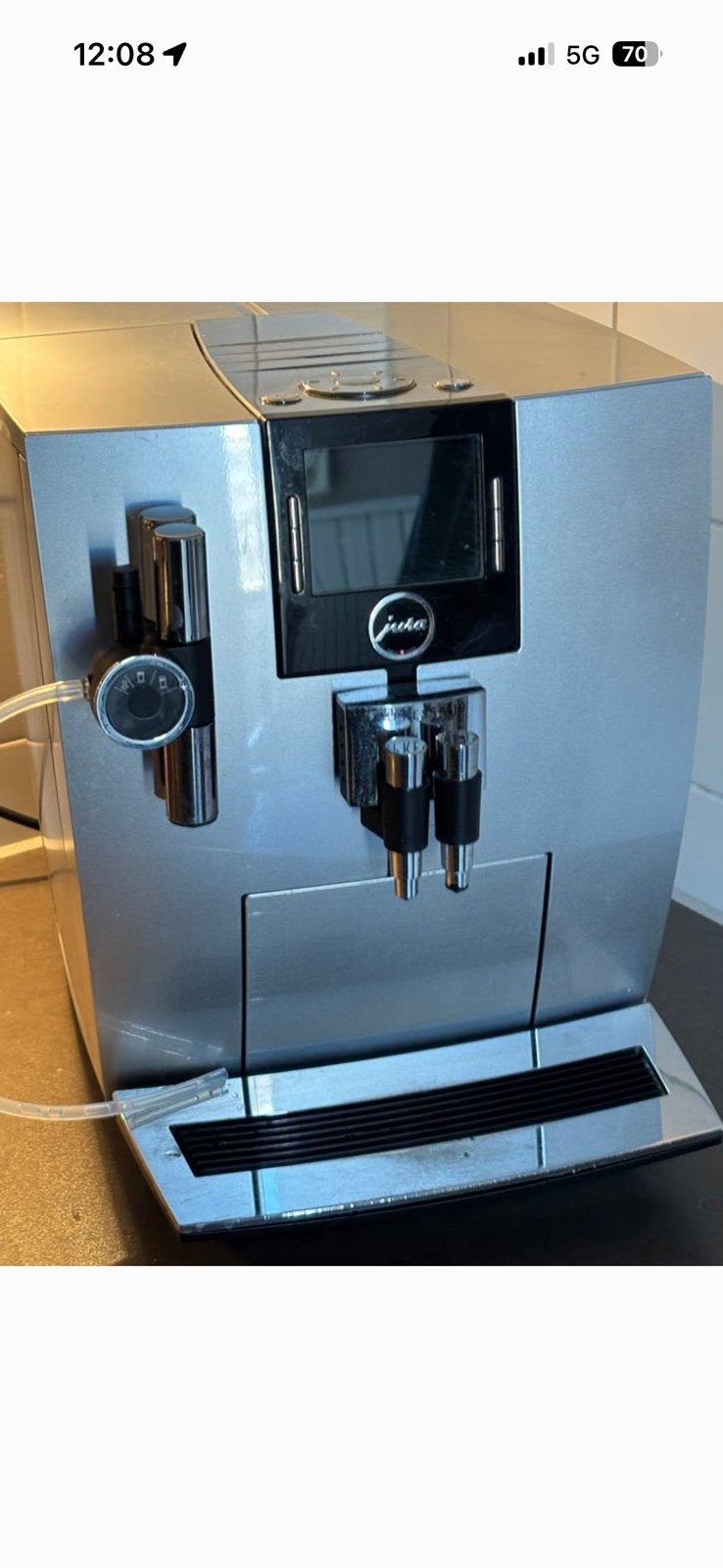 Jura J9.3 koffiemachine met nieuwe maalstenen, Witgoed en Apparatuur, Koffiezetapparaten, Ophalen of Verzenden, Gebruikt, Koffiemachine