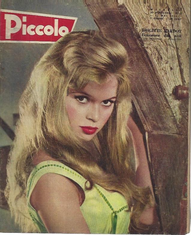 Piccolo nr.19  11 mei 1958(voorop Brigitte Bardot), Verzenden, Zo goed als nieuw, Boek, Tijdschrift of Artikel