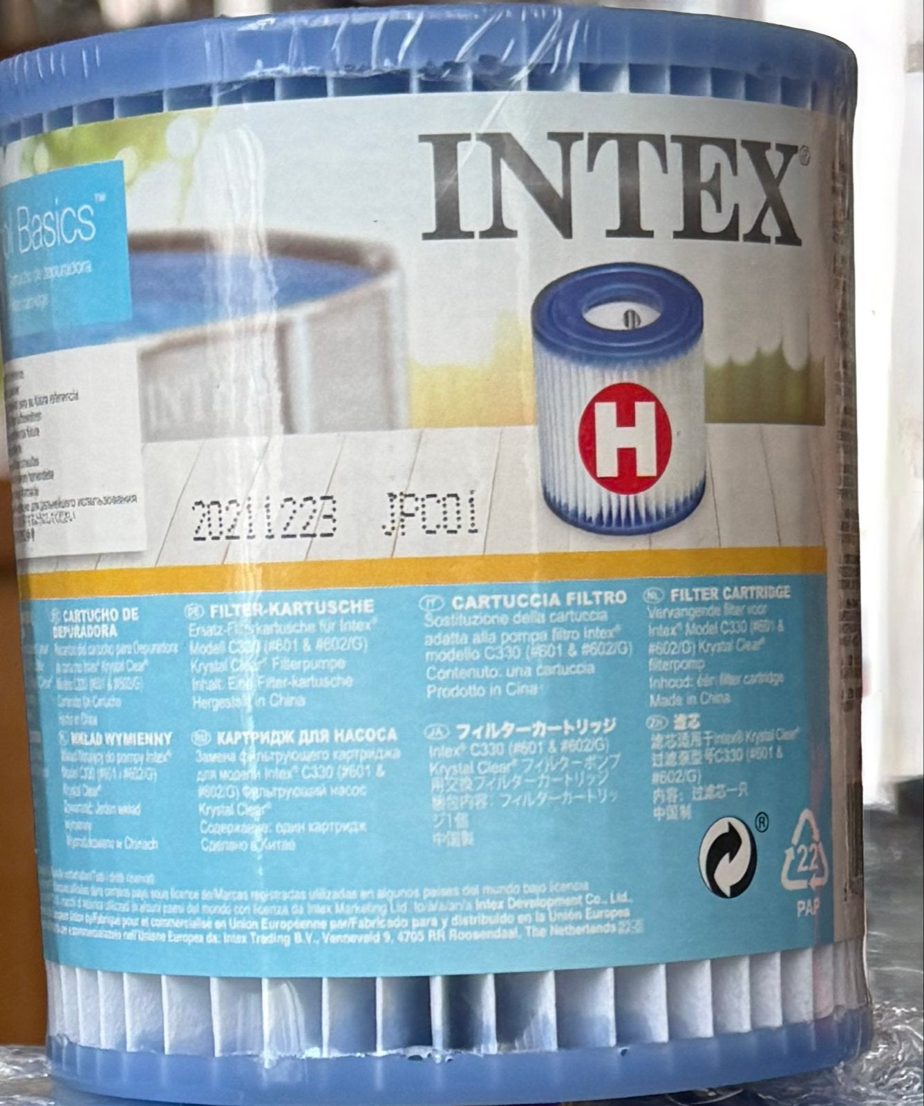 Intex Filter Cartridge Type H - Zwembadfilter, Tuin en Terras, Ophalen, Nieuw, Filter