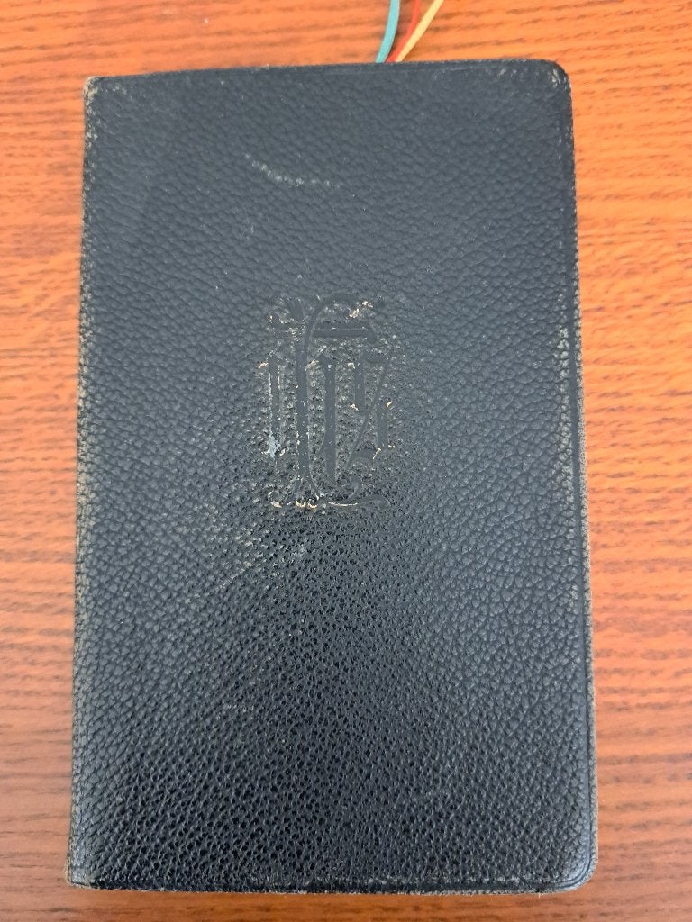 Breviarium Romanum 1952, zwarte kaft, rode snede, 4 linten, Boeken, Ophalen of Verzenden, Gelezen, Christendom | Katholiek