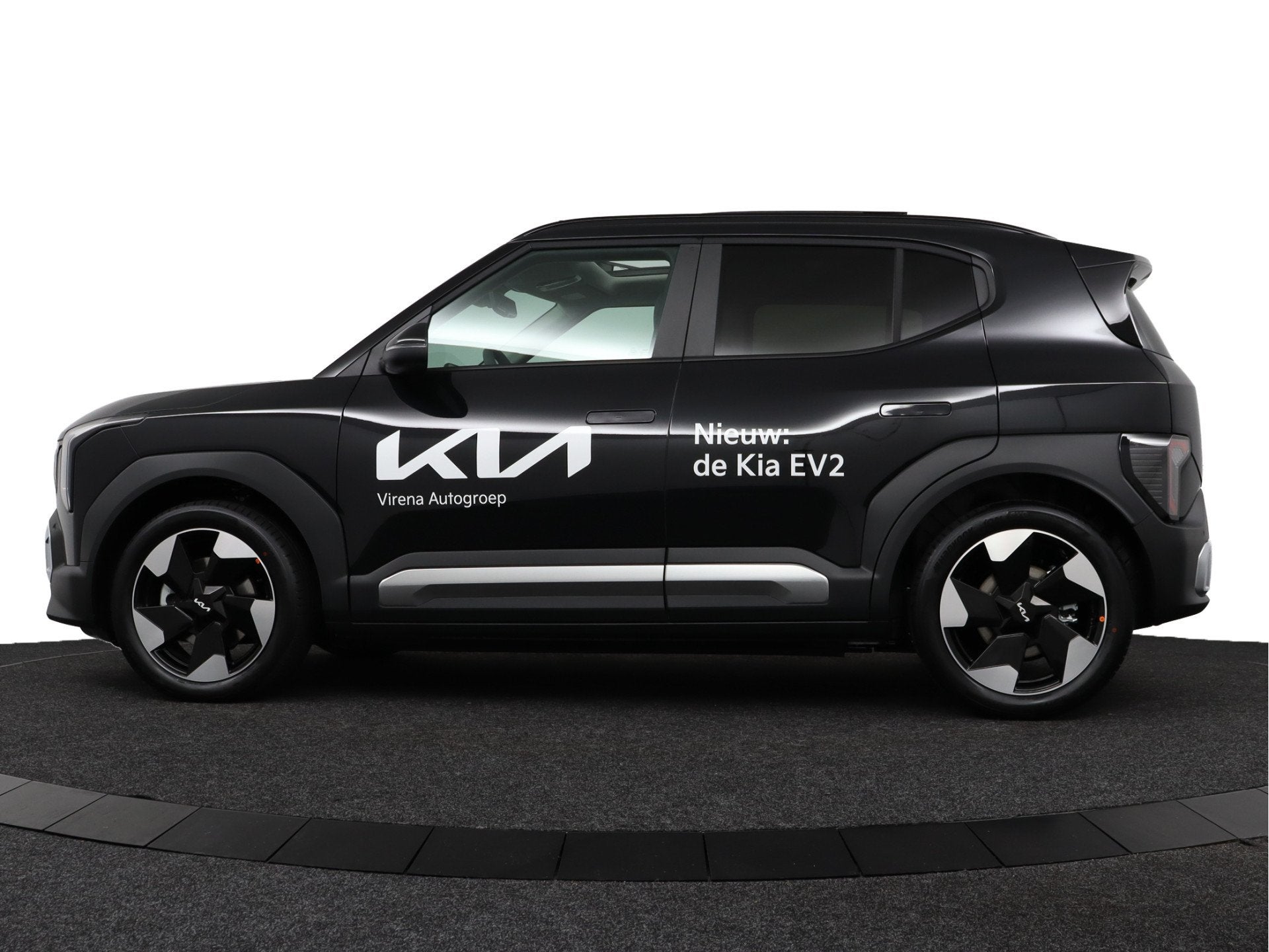 Kia EV2 Demo Edition 42.2 kWh Nu te bestellen! - Panorama da, Auto's, Kia, Stof, Zwart, Elektrisch, 17 min