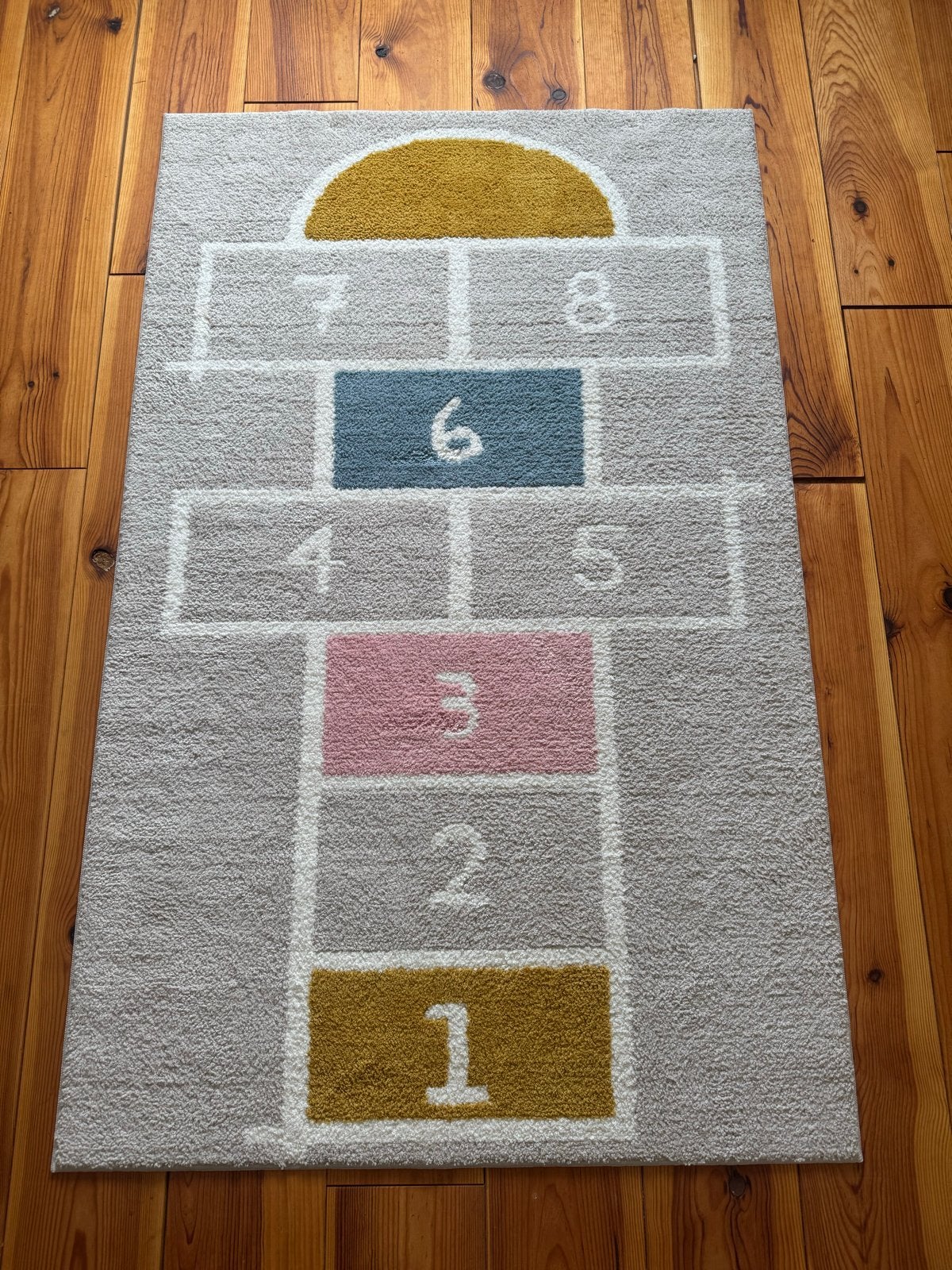 Hinkelbaan vloerkleed voor kinderkamer, Ophalen, Gebruikt, 100 tot 150 cm, 50 tot 100 cm