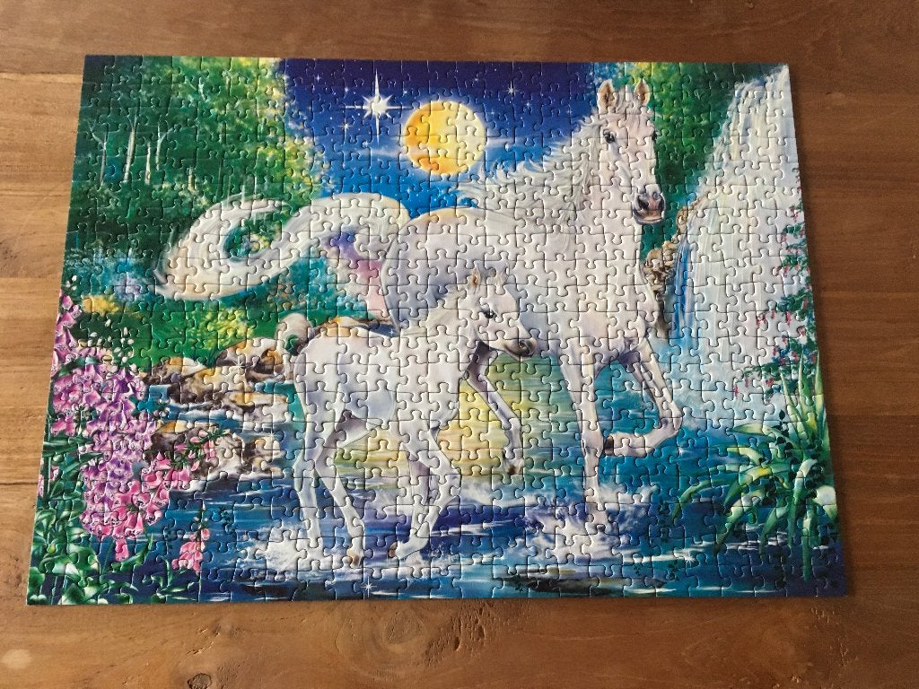 Legpuzzel paardjes, Ophalen of Verzenden, Meer dan 50 stukjes, Zo goed als nieuw, 6 jaar of ouder