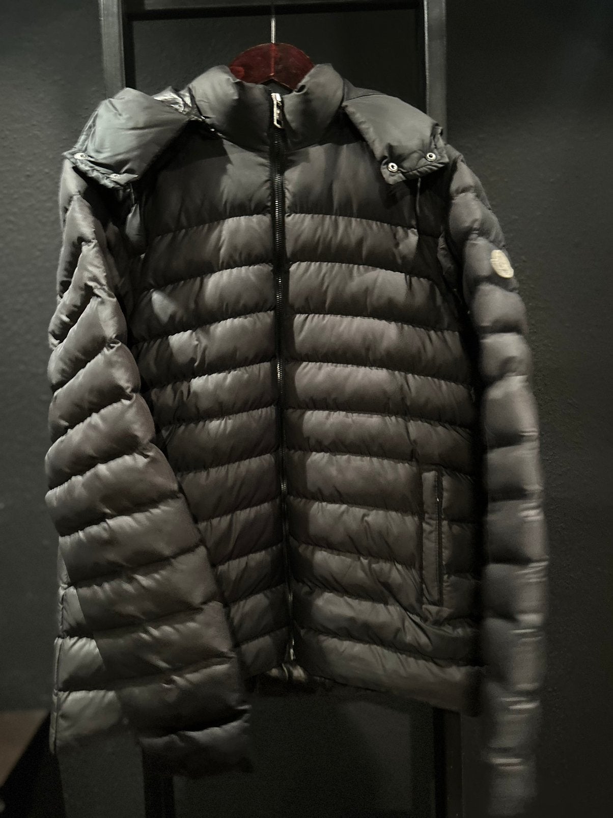 Moncler Jas, Kleding | Heren, Verzenden, Zo goed als nieuw, Maat 52/54 (L), Zwart